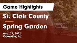 St. Clair County  vs Spring Garden Game Highlights - Aug. 27, 2022