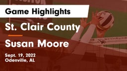 St. Clair County  vs Susan Moore  Game Highlights - Sept. 19, 2022