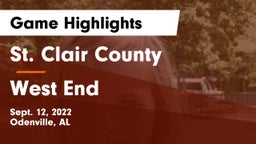 St. Clair County  vs West End Game Highlights - Sept. 12, 2022