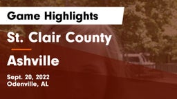 St. Clair County  vs Ashville  Game Highlights - Sept. 20, 2022