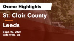 St. Clair County  vs Leeds  Game Highlights - Sept. 20, 2022