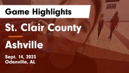 St. Clair County  vs Ashville  Game Highlights - Sept. 14, 2023