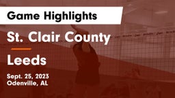 St. Clair County  vs Leeds  Game Highlights - Sept. 25, 2023