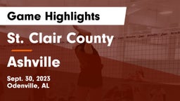St. Clair County  vs Ashville  Game Highlights - Sept. 30, 2023