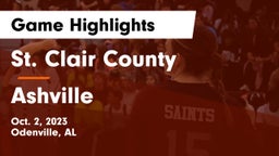 St. Clair County  vs Ashville  Game Highlights - Oct. 2, 2023