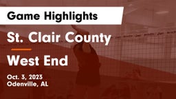 St. Clair County  vs West End   Game Highlights - Oct. 3, 2023