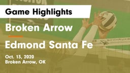 Broken Arrow  vs Edmond Santa Fe Game Highlights - Oct. 13, 2020