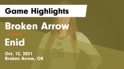 Broken Arrow  vs Enid Game Highlights - Oct. 12, 2021