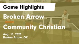 Broken Arrow  vs Community Christian Game Highlights - Aug. 11, 2023