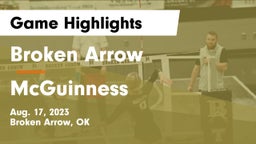 Broken Arrow  vs McGuinness Game Highlights - Aug. 17, 2023
