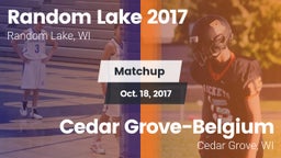 Matchup: Random Lake High vs. Cedar Grove-Belgium  2017