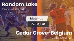 Matchup: Random Lake High vs. Cedar Grove-Belgium  2019