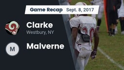 Recap: Clarke  vs. Malverne 2017