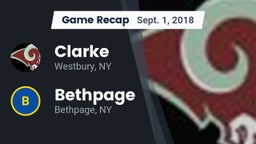 Recap: Clarke  vs. Bethpage  2018