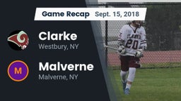 Recap: Clarke  vs. Malverne  2018