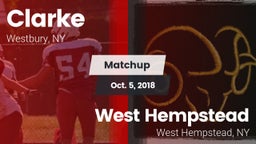 Matchup: Clarke vs. West Hempstead  2018