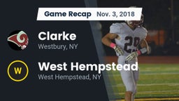 Recap: Clarke  vs. West Hempstead  2018