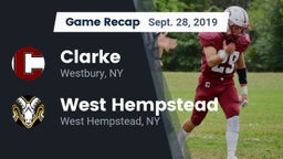 Recap: Clarke  vs. West Hempstead  2019