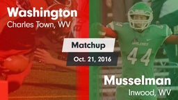 Matchup: Washington vs. Musselman  2016