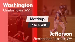 Matchup: Washington vs. Jefferson  2016
