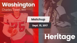 Matchup: Washington vs. Heritage  2017