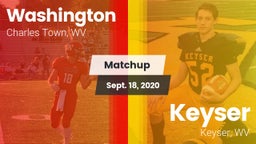 Matchup: Washington vs. Keyser  2020