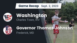 Recap: Washington  vs. Governor Thomas Johnson  2023