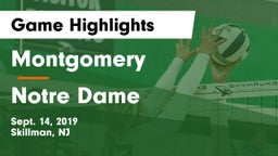 Montgomery  vs Notre Dame  Game Highlights - Sept. 14, 2019