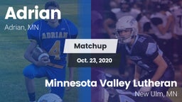 Matchup: Adrian vs. Minnesota Valley Lutheran  2020