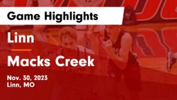 Linn  vs Macks Creek  Game Highlights - Nov. 30, 2023