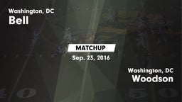 Matchup: Bell vs. Woodson  2016