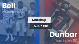 Matchup: Bell vs. Dunbar  2019