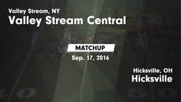Matchup: Valley Stream Centra vs. Hicksville  2016