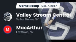 Recap: Valley Stream Central  vs. MacArthur  2017