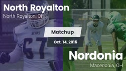Matchup: North Royalton vs. Nordonia  2016