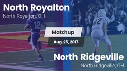Matchup: North Royalton vs. North Ridgeville  2017