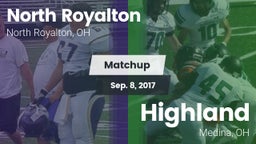 Matchup: North Royalton vs. Highland  2017