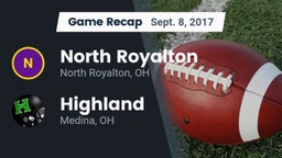 Recap: North Royalton  vs. Highland  2017
