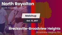 Matchup: North Royalton vs. Brecksville-Broadview Heights  2017