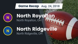 Recap: North Royalton  vs. North Ridgeville  2018