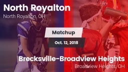 Matchup: North Royalton vs. Brecksville-Broadview Heights  2018