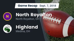 Recap: North Royalton  vs. Highland  2018