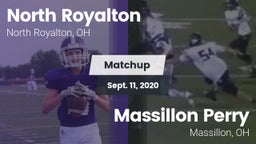 Matchup: North Royalton vs. Massillon Perry  2020