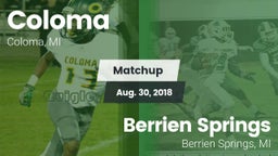 Matchup: Coloma vs. Berrien Springs  2018