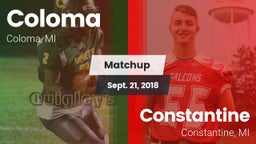 Matchup: Coloma vs. Constantine  2018