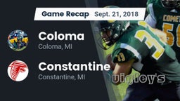 Recap: Coloma  vs. Constantine  2018