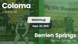 Matchup: Coloma vs. Berrien Springs  2019