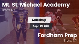 Matchup: Mt. St. Michael Acad vs. Fordham Prep  2017