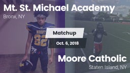 Matchup: Mt. St. Michael Acad vs. Moore Catholic  2018