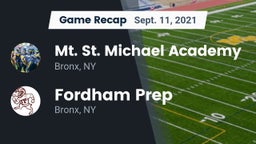 Recap: Mt. St. Michael Academy  vs. Fordham Prep  2021